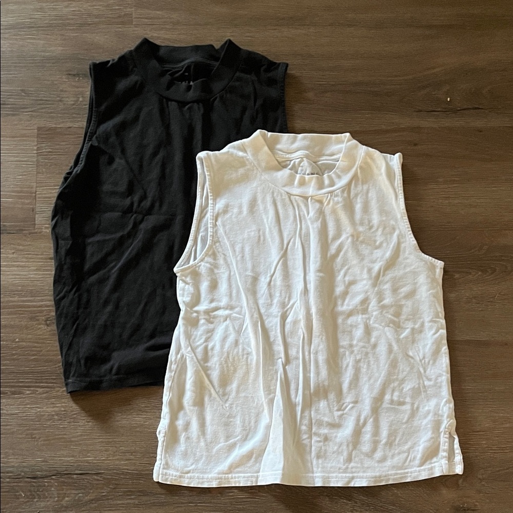 Everlane Black & White Top Set Size XXS